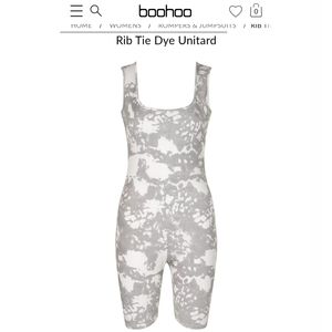 Boohoo Ribbed Unitard/Romper